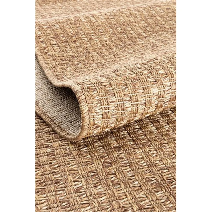Natürlicher Jute Gewebter Teppich 200 x 290 cm Polyester Braun 88782343 [en. casa] – Bild 5