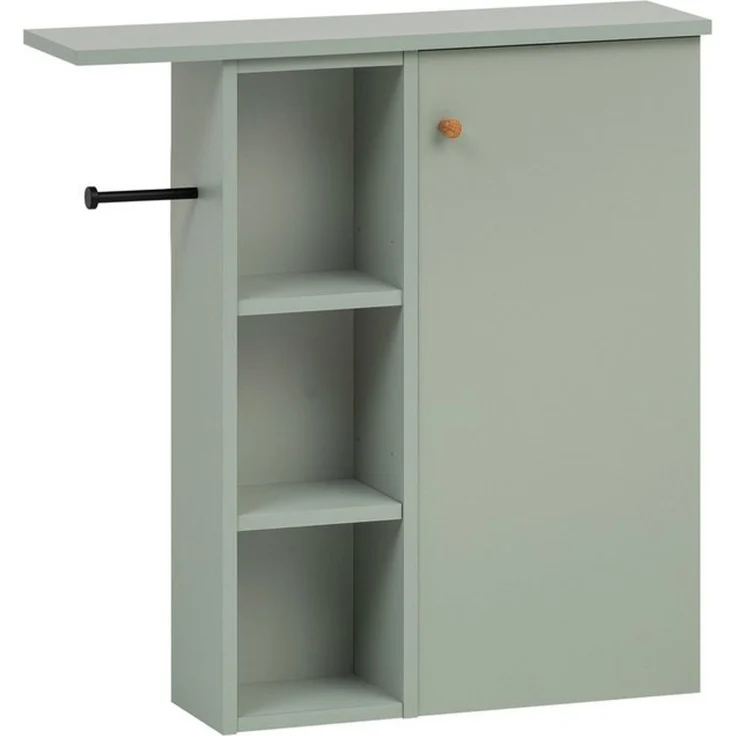 Schildmeyer Seitenschrank Bjarne, Breite 70 cm, Griff aus Massivholz Regalfach links oder rechts montierbar – Bild 4