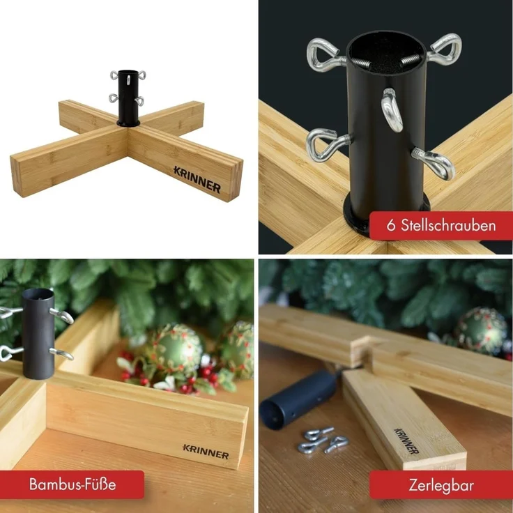 Krinner Christbaumständer Nordic für künstliche Weihnachtsbäume bis Ø 3 cm – Bild 6