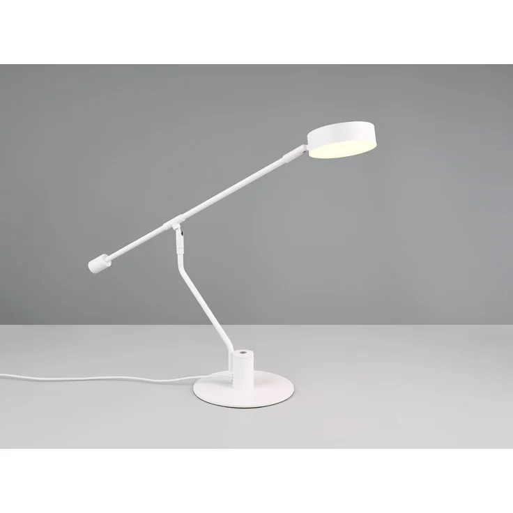 LED Schreibtischlampe MANDURO Weiß, dimmbar & Tageslicht, 64cm groß – Bild 3