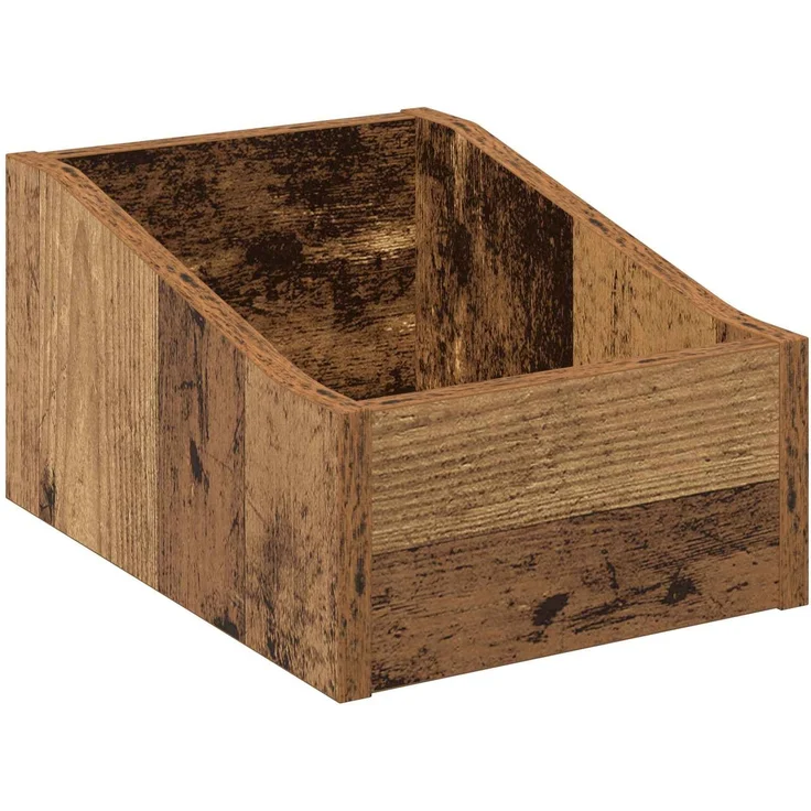 vidaXL LP Plattenbox Altholz 23 x 33 x 16 cm Holzwerkstoff 8012790 – Bild 2