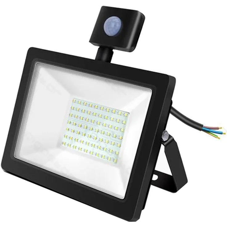 50w LED Strahler Fluter Extra Flach Bewegungsmelder Bewegungssensor Kaltweiß