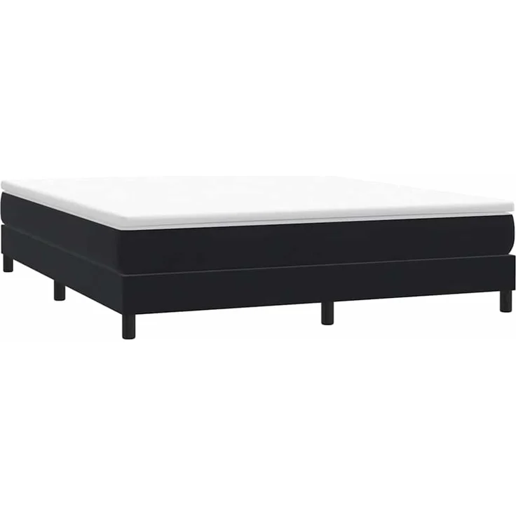 vidaXL Boxspringbett ohne Matratze Schwarz 180x210 cm Samt 3315839 – Bild 1