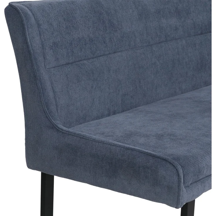 Eckbank HWC-O81, Esszimmerbank Bank, (310g/m²) Chenille Stoff/Textil Metall 159x210 cm ~ blau – Bild 5