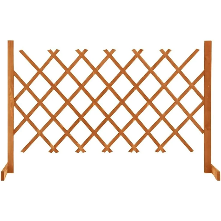 vidaXL Garten-Rankzaun Orange 120x90 cm Massivholz Tanne 314824 – Bild 1