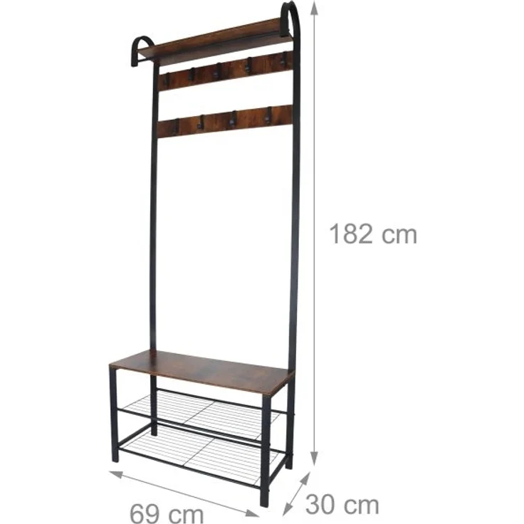 Garderobe mit Schuhbank 10051417 – Bild 4