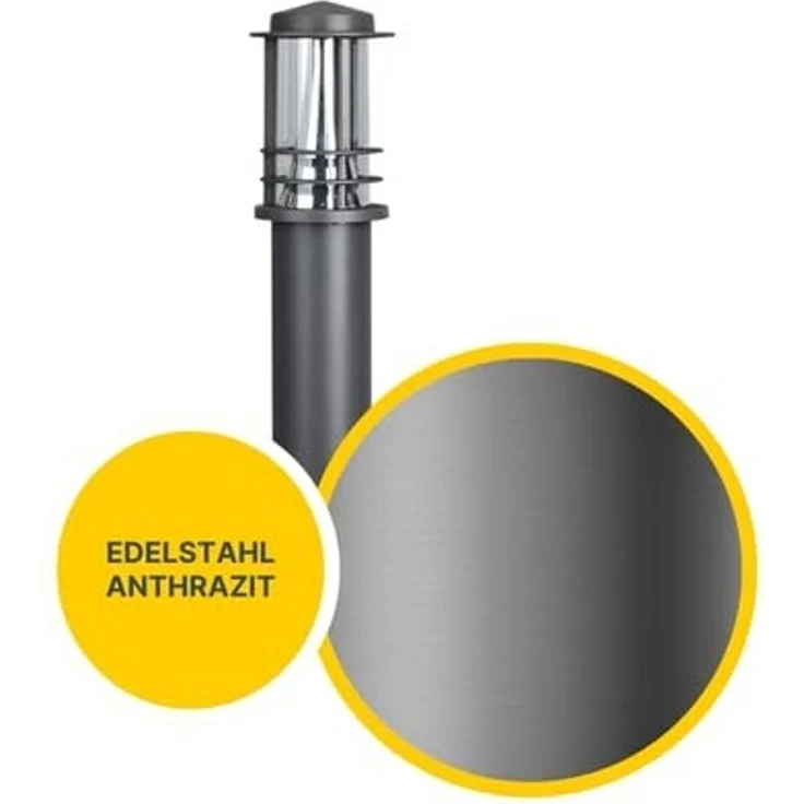 MeLiTec 2er Set LED Gartenleuchten GL13 rund, anthrazit – Bild 4
