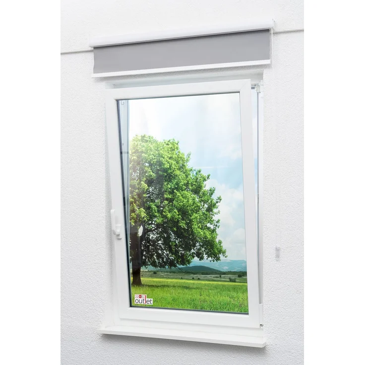 Lysel - Qualitätskassettenrollo abdunkelnd steingrau, (B x H) 110cm x 175cm in grau/steingrau – Bild 5