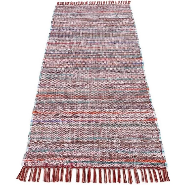 carpetfine Teppich Kelim Chindi, Wendeteppich, rechteckig, Höhe: 6 mm, handgewebt, Fleckerlteppich mit Fransen, auch vielen in Läufergrößen – Bild 4