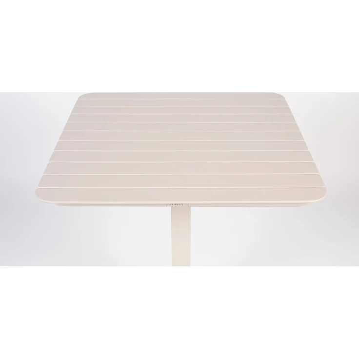 Zuiver Bistrotisch Vondel 71x71 cm Clay, Gartentisch aus Aluminium Weiß – Bild 4