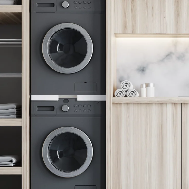 CLP Verbindungsrahmen für Waschmaschinen verstellbar,weiß – Bild 2