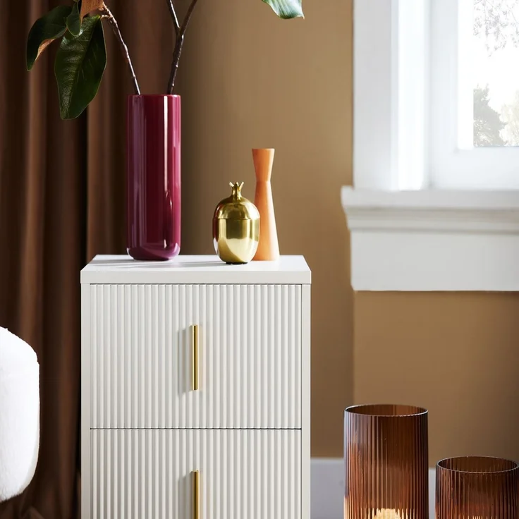 SoBuy FBT115-W Nachttisch, MDF, Melamin, Weiß, 40 x 47 x 40 cm – Bild 10