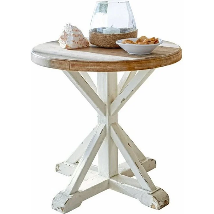 Mirabeau Beistelltisch Beistelltisch Frapelle antikweiß/braun – Bild 4