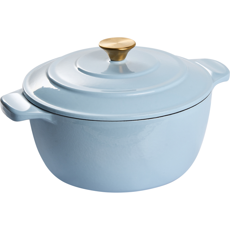 Gusseisen Kochgeschirrset 7-teilig FERRANO Hellblau – Bild 4
