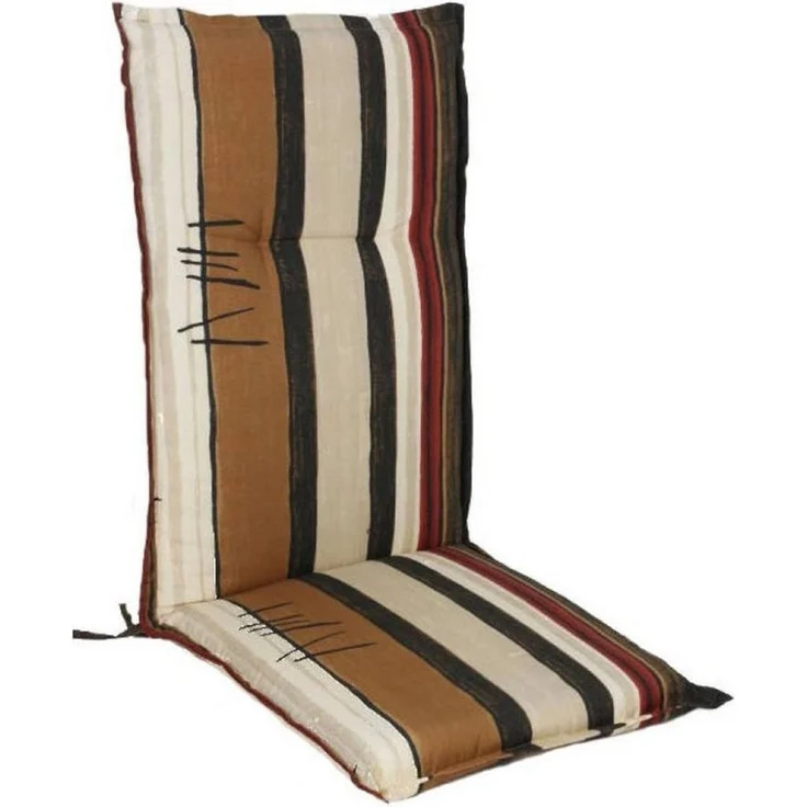 Spetebo Hochlehnerauflage Universal Hochlehner Auflage 123 cm, (Packung, 1 St, 1 Auflage), Polsterauflage für Hochlehner Gartenstühle – Bild 1
