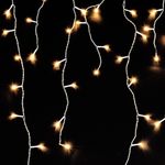 160er LED Eiszapfen Lichtervorhang Außen Innen Weihnachtsbeleuchtung warmweiß