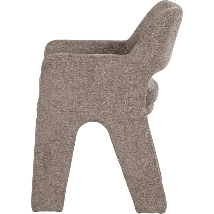 Armlehnstuhl Bigfoot - Chenille-Stoff Taupe – Bild 2