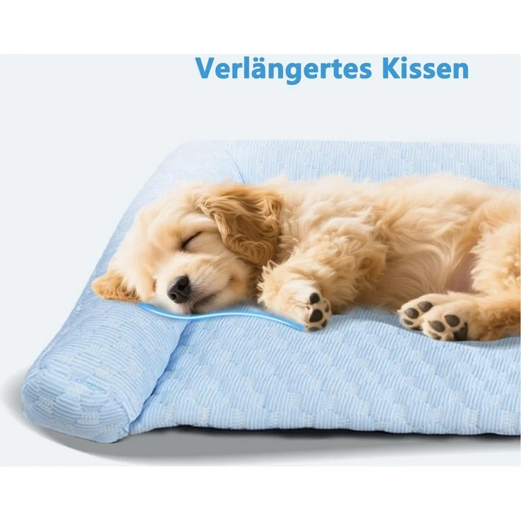 Ledander Hundematte Kühlmatte Hunde Ergonomisch mit Rand, Hundebett Selbstkühlend, Kratzfest, Kühldecke Groß Hunde Welpen Katze Kühlmatte, 30 x 50 cm – Bild 3