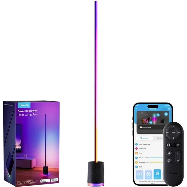 Govee - Lyra Corner Floor Lamp with Speaker black EEK G – Bild 3