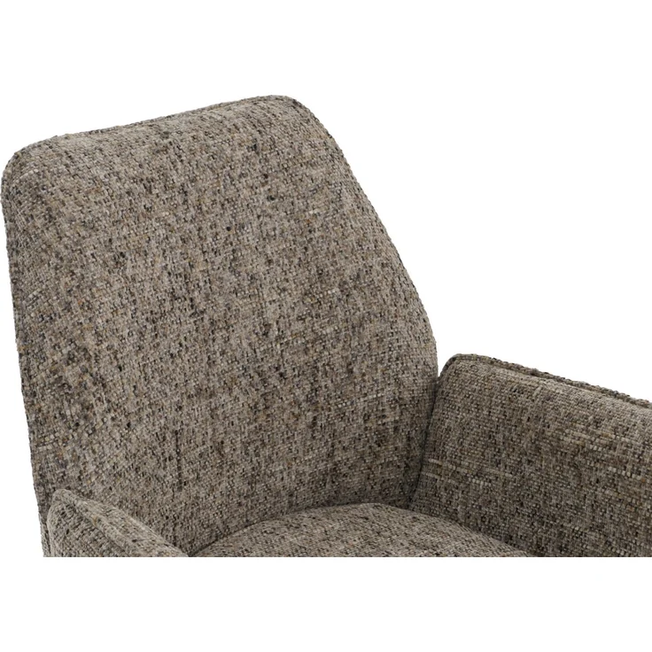6er-Set Esszimmerstuhl HWC-G67, drehbar Auto-Position Metall Chenille (410g/m²) ~ Gestell schwarz, braun – Bild 5