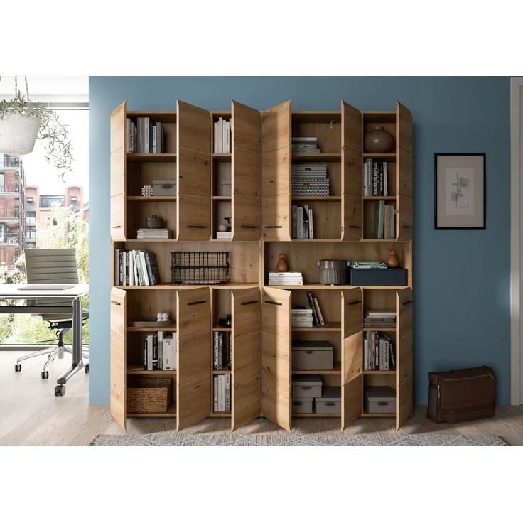Badkombination (B/H/T: 180x185x30 cm) in Artisan Oak Nachbildung und Artisan Oak Nachbildung – Bild 9