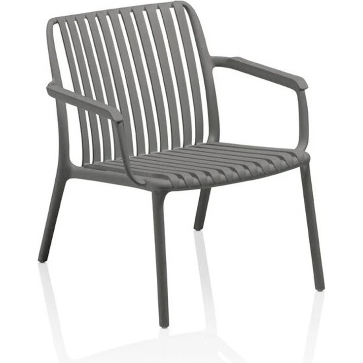 Kettler LAGO Lounge Gartensessel Grau wetterfest stapelbar – Bild 1