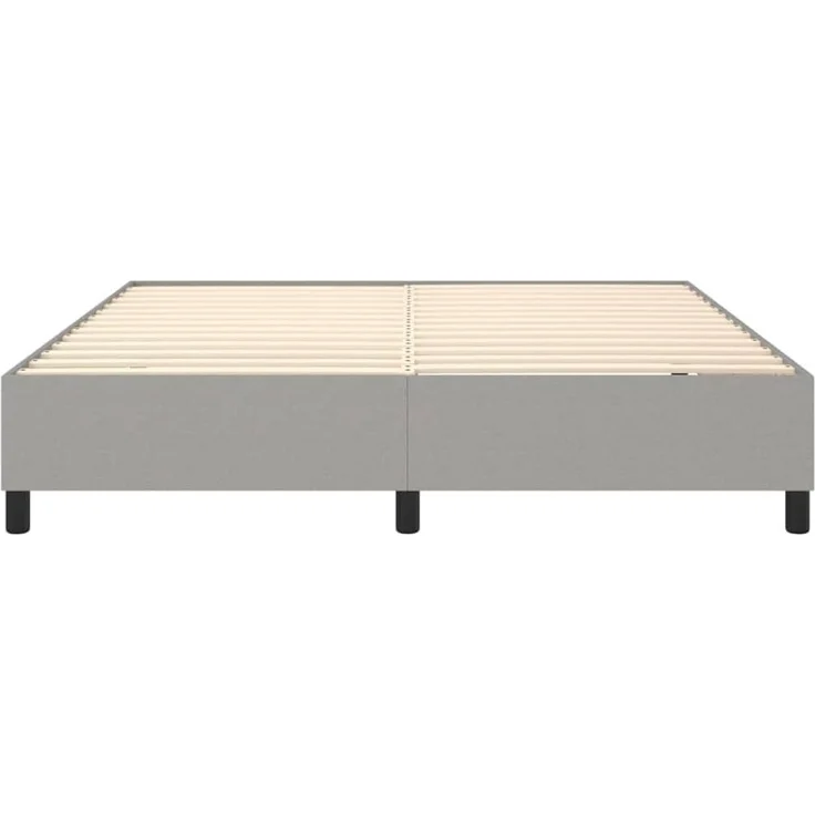 Boxspringbett Hellgrau 180x200 cm Stoff [3120878] – Bild 5