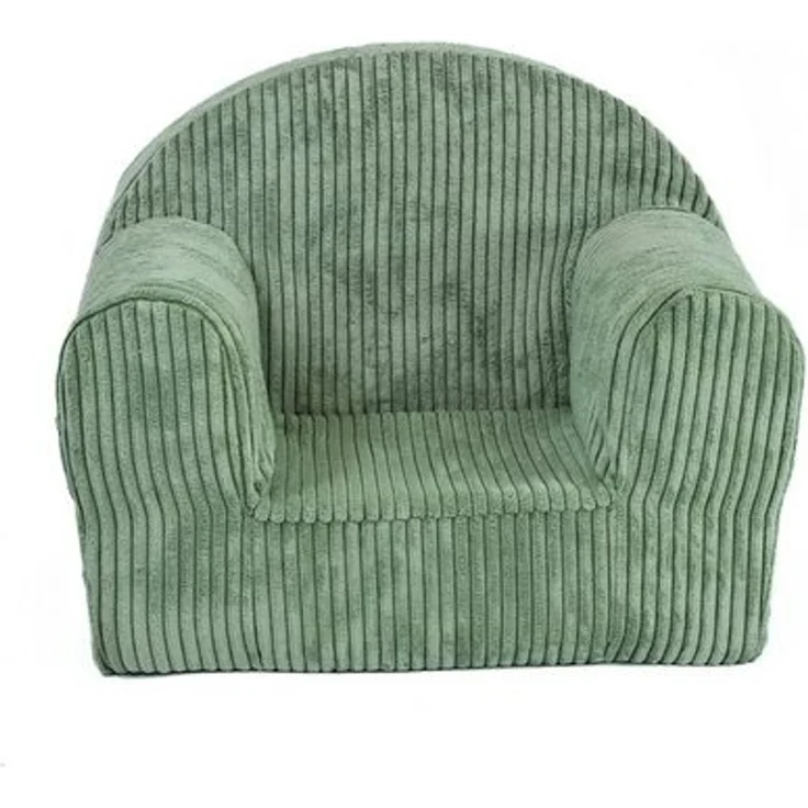 FORTISLINE Kindersessel Kindersessel Mini in Cord Hellgrün Kuschelsessel Babysessel – Bild 4