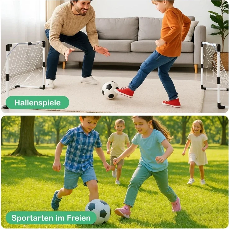 Youyijia Fußballtor Fussballtore für Garten Indoor & Outdoor – 92x48x61 cm – Bild 3