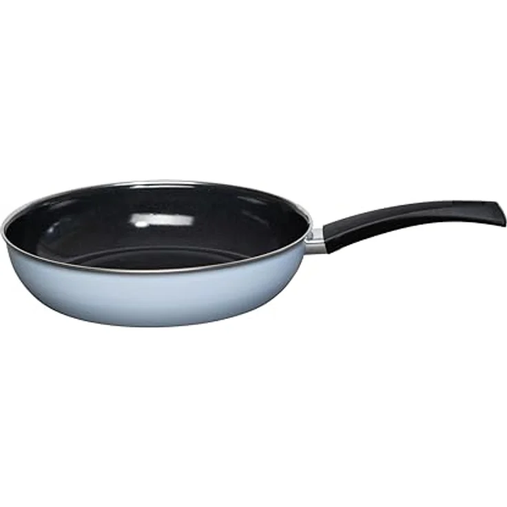 Riess-Kelomat Emaillepfanne Ø28cm, Backemaille, Blau, mit extra-starkem Stahl-Wärmespeicherboden – Bild 2