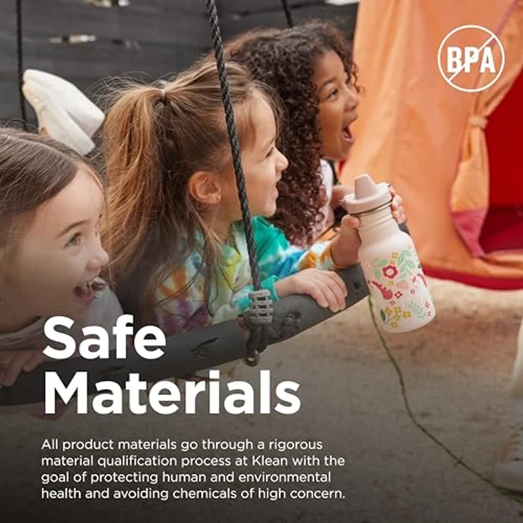 Klean Kanteen Trinkflasche Classic Narrow (Sippy Cap) mit Trinkverschluss aus Edelstahl in der Farbe Pink mit einem Volumen von 355 ml, 1011200 – Bild 6