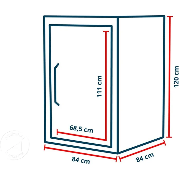 GFP Primeyard Mülltonnenbox 84x84x120 cm Mülltonnenverkleidung Müllbox Metall anthrazit – Bild 3