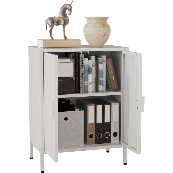 VCM Kommode & Sideboard Flokas 919942 Weiß H. 80 x B. 60 x T. 35 cm