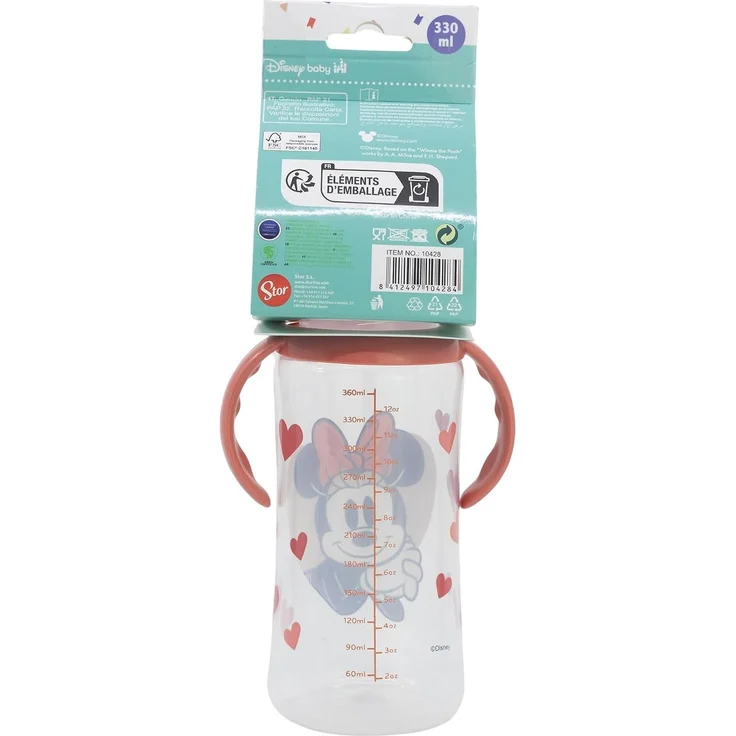 Disney Minnie Mouse Babyflasche 360 ml Silikon-Sauger mit 3 Positionen & Anti-Kolik-System – Bild 5