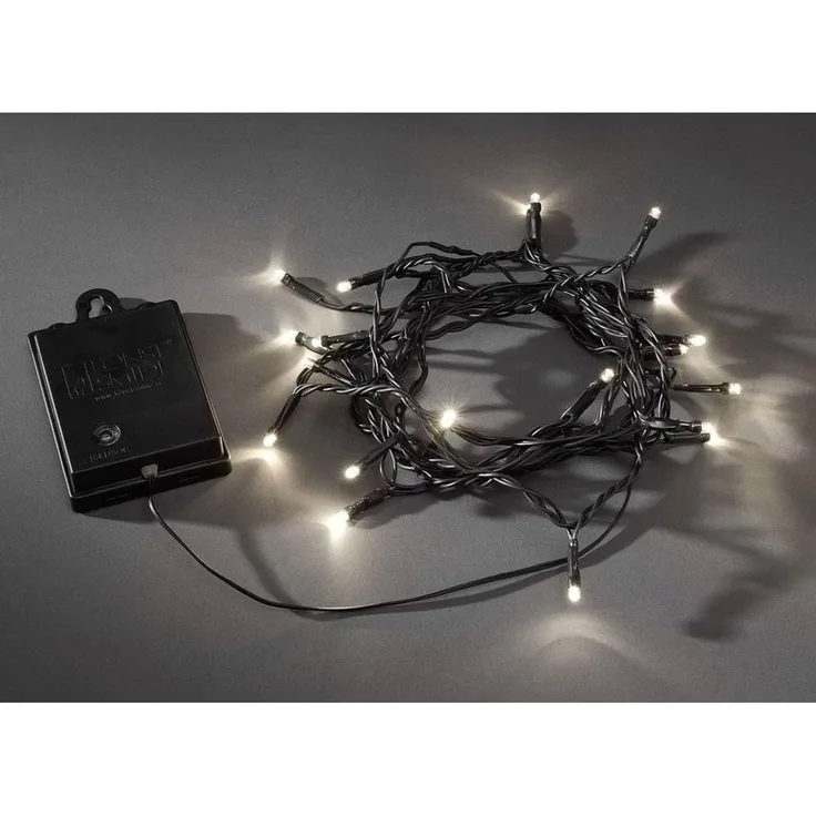 Konstsmide 3724-100 Micro-Lichterkette Außen batteriebetrieben Anzahl Leuchtmittel 40 LED Warmweiß