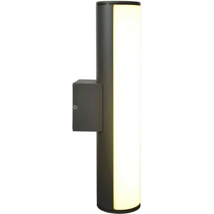 näve LED Außen-Wandleuchte Flair, Warmweiß, Aluminium dunkelgrau Länge 30cm IP54 warmweißes Licht – Bild 3