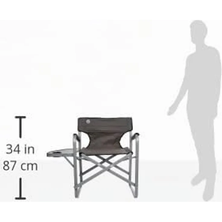 COLEMAN Campingstuhl Coleman Aluminium Deck Chair with Table, Stuhl – Bild 2