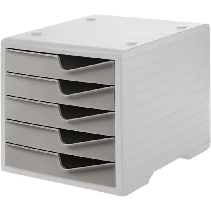 Styro Schubladenbox styroswingbox 5 Schübe grau/taupe