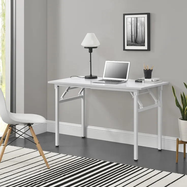 neu.haus Schreibtisch 'Alta' 120x60 cm klappbar Weiß/Weiß
