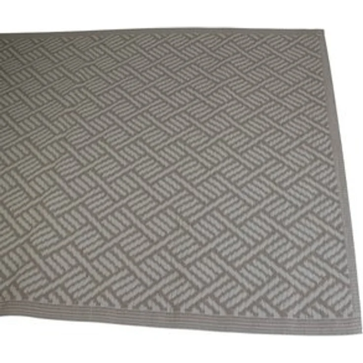 Dekoleidenschaft Outdoorteppich in beige / creme aus recyceltem Polypropylen, 120x180 cm, wetterfest, rechteckig, Balkonteppich, Gartenteppich, Kunststoffteppich – Bild 6