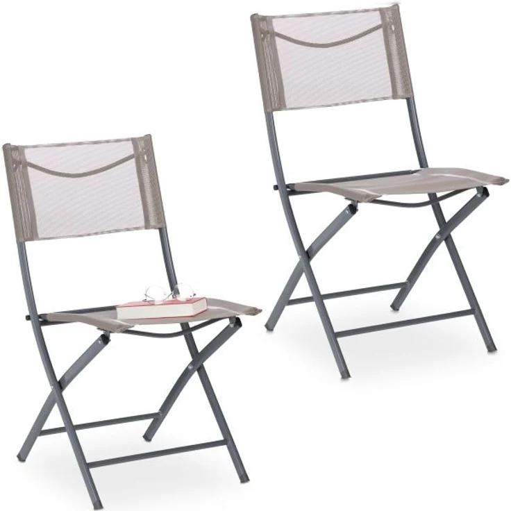 Gartenstuhl klappbar 2er Set – Bild 1