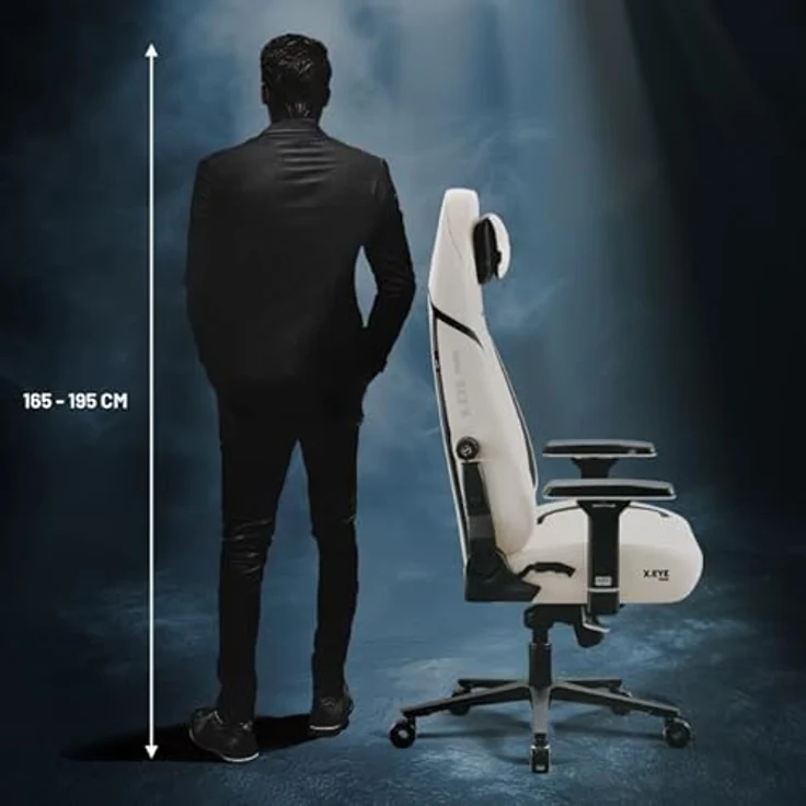 Diablo Ergonomischer Gaming Stuhl Stoff X.Eye Prime Pc Stuhl mit Magnet-Kopfstütze Gaming Sessel Kühlfunktion Gaming Stuhl Ergonomisch Strapazierfähiger Stoff Gaming Chair 140 kg Desert Storm – Bild 16