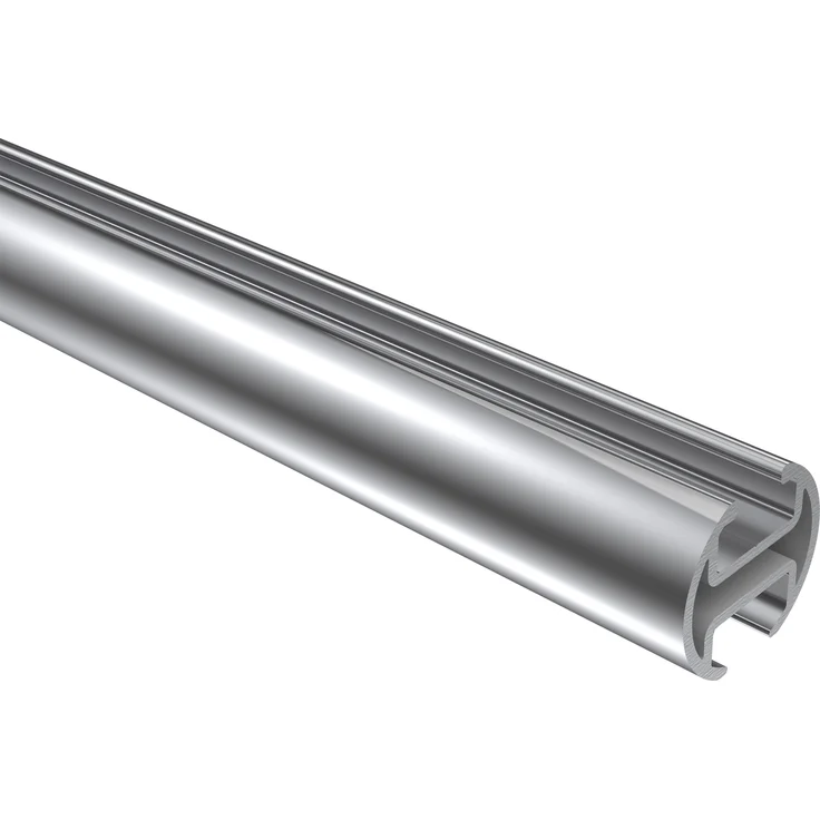 Innenlauf-Gardinenstangen-Set Siteno Luino 360 cm (geteilt in 2 x 180 cm), 1-läufig, 20 mm Ø Chrom – Bild 4