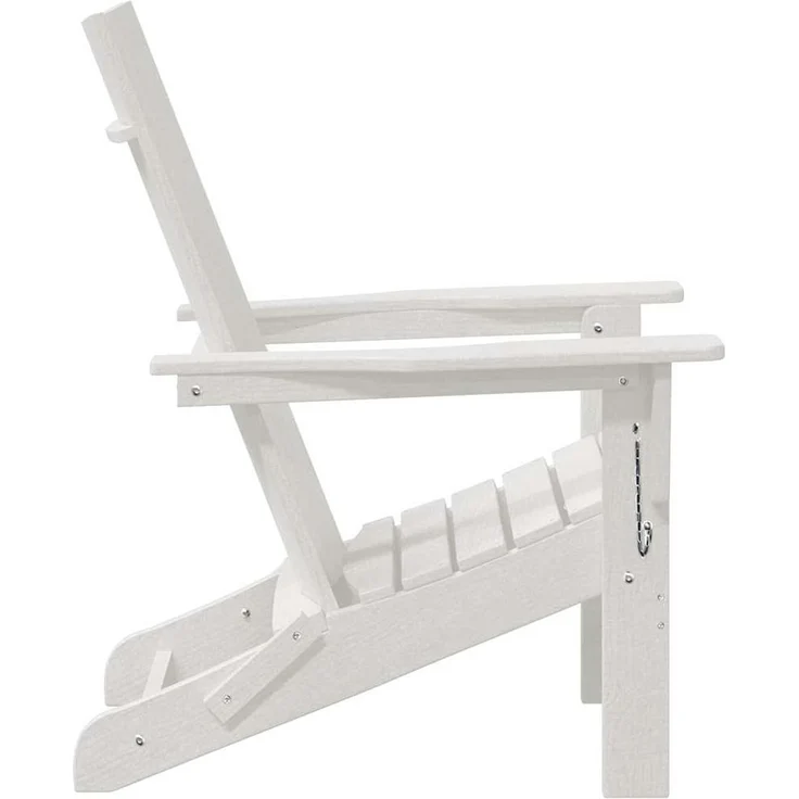 vidaXL Gartenstuhl 2 pcs Weiß 80,5 x 74,5 x 92 cm Polyethylen 3335818 – Bild 5