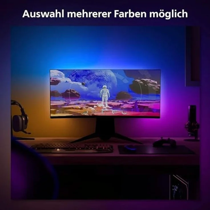 Philips Hue Play Gradient LED Lightstrip PC 24/27 Zoll – Bild 5