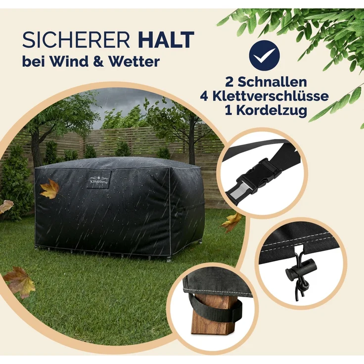 KINGSLEEVE® Abdeckung Gartenbar Wasserdicht Winterfest – Bild 6