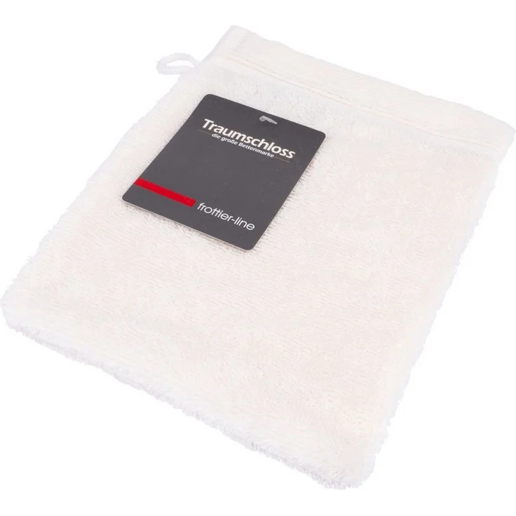 Traumschloss Frottier-Line, Frottier (1-St), Flauschig weich & angenehm zur Haut, 1x Waschlappen, Creme, 16x21 – Bild 1