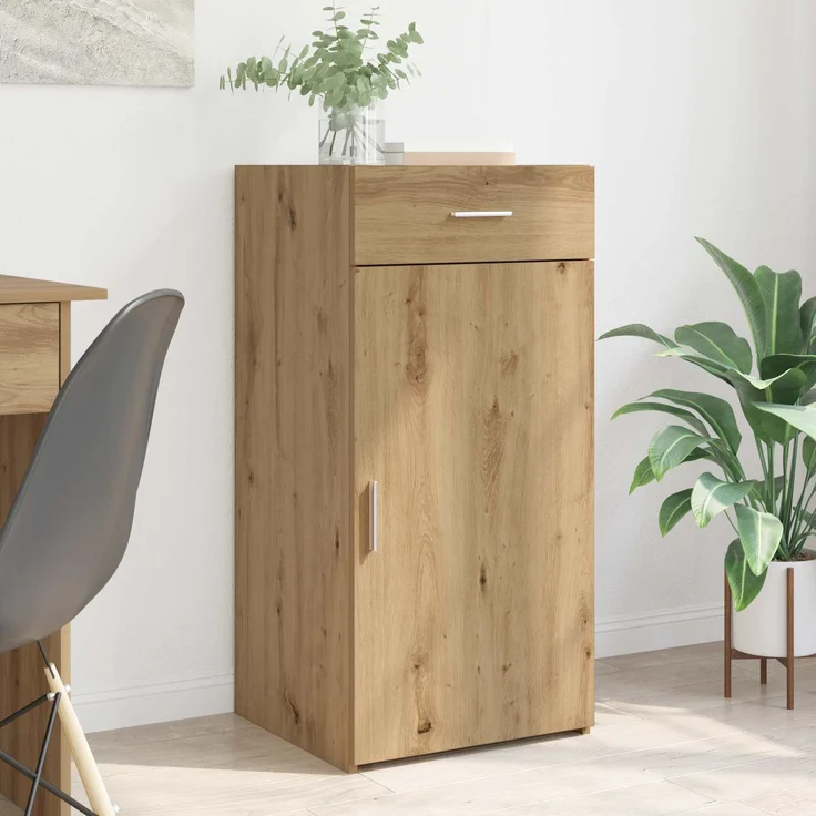 vidaXL Sideboard Artisan-Eiche 45 x 42,5 x 93 cm Holzwerkstoff 883148 – Bild 1
