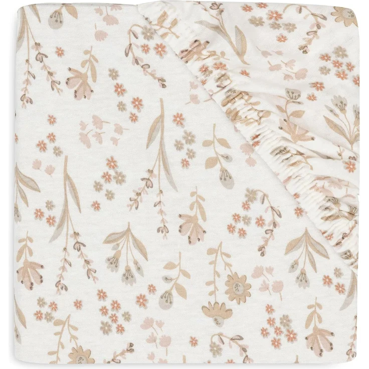Jollein Bloomy Spannbettlaken - 60 x 120 cm - Jers