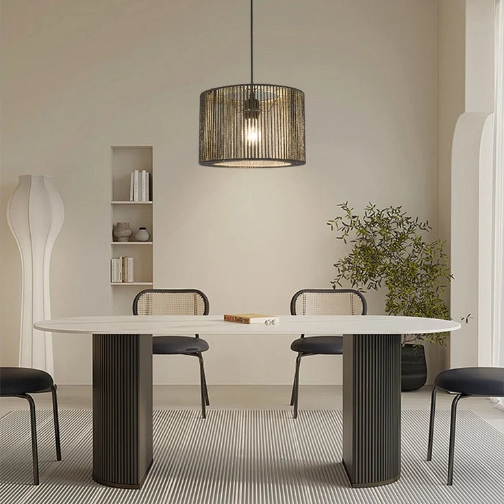 Zedelmaier Pendelleuchte Hängelampe hängend Deckenlampe E27x1/Max. 40 W, ohne Leuchtmittel, ohne Leuchtmittel, Geeignet für Esszimmer Wohnzimmer Schlafzimmer Flur – Bild 5